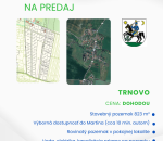 Rovinatý pozemok v Trnove s inžinierskymi sieť